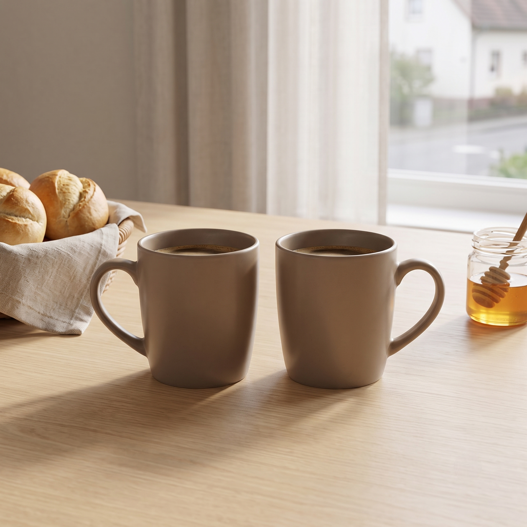 Keramik Kaffeebecher Set